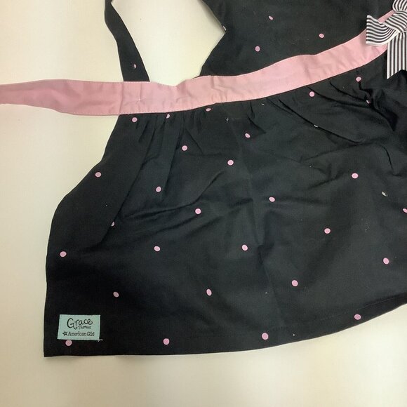 American Girl Grace's Black Apron for Girls Matching Child Size 6 XS New Retired - Picture 5 of 11